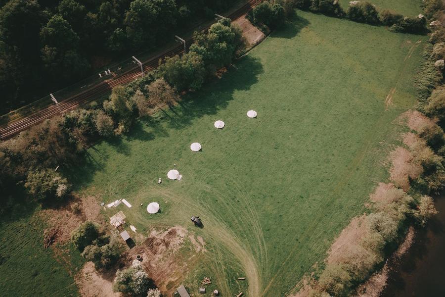 View of Garth Glamping